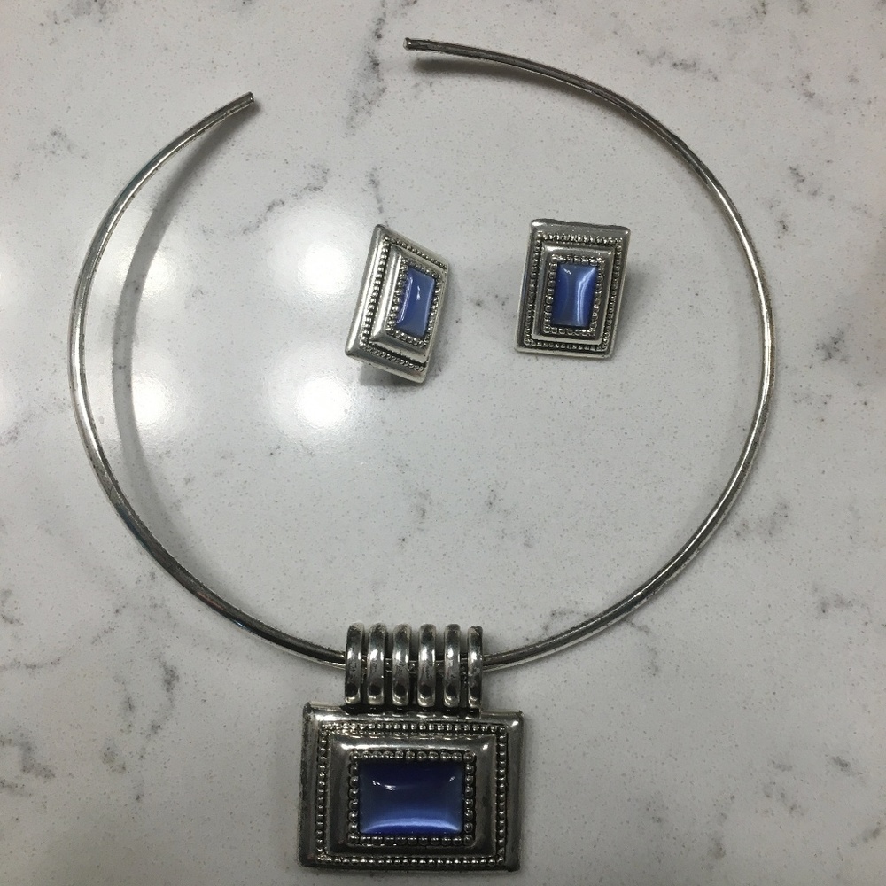 Necklace and matching earrings